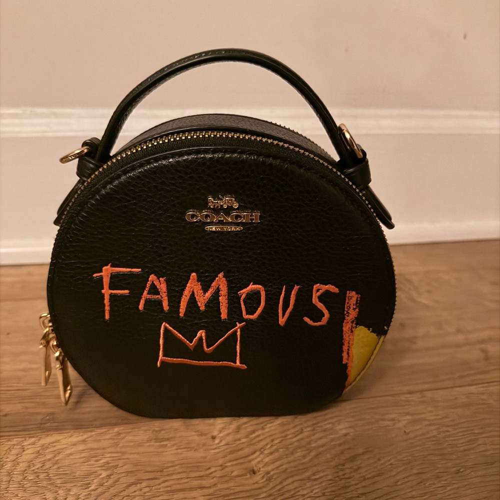 Coach Black and Orange Mini Bag